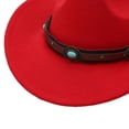 thumbnail image 3 of mgoYE Western Cowboy Hat for Kids Classic Roll Up Hat Boys Girl(Red,3-8 Years), 3 of 4