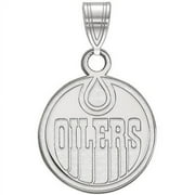 LogoArt 10 Karat White Gold NHL Edmonton Oilers Small Pendant