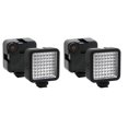 thumbnail image 1 of 2X Luz de Video LED Brillante 49 Cámara de Iluminación LED Panel de Luz de Cámara Portátil Regulable para , , Y Otras Cámaras DSLR, 1 of 8