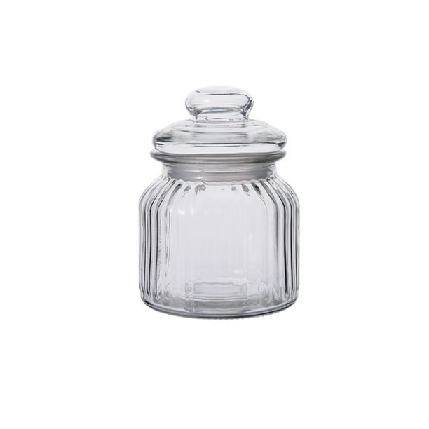 Toystoory Frasco de almacenamiento de alimentos de vidrio de 2 piezas Frascos de botella de contenedor sellado con tapa Organizadores de utensilios de cocina 230ml Toystoory HA063657-01