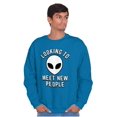 thumbnail image 5 of Funny Nerdy Aliens UFOs Believers Sweatshirt for Men or Women Brisco Brands S, 5 of 6
