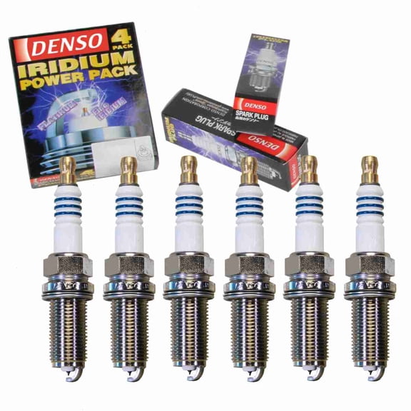 6 pc DENSO 5346 Iridium Power Spark Plugs for 079 905 626 E 079 905 626 G IKH24 Ignition Wire Secondary