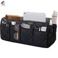 thumbnail image 3 of PULLIMORE Anti-Slip Sofa Organizer Armrest Cover with 8 Pockets for Sofa Couch Armchair (Black), 3 of 8