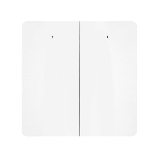 Interruptor De Escena Con Autoalimentación Zigbee Inteligente Tuya Moes Tuya Smart Zigbee Self Power Scene Switch Sin Batería Sin Cableado (2 Gang) Tmvgtek Para estrenar