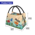 thumbnail image 3 of Vsdgher Colorful Plants And Insects Print Insulated Reusable Bags with Sturdy Zipper and Handles, Foldable Totes for Hot or Cold Food Bring or Delivery, 3 of 8