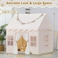 thumbnail image 6 of Wilwolfer Kids Play Tent for Toddlers with Padded Mat & Star Light Golden Indoor Playhouse, 6 of 8