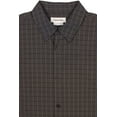 thumbnail image 2 of Calvin Klein Men's Long Sleeve Stretch Cotton Check Shirt (Black Beauty, X-Large, XL), 2 of 9