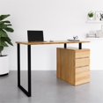 thumbnail image 2 of Pemberly Row Bureau Informatique avec Rangement et Classeur en Pin, 2 of 12