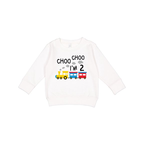 Inktastic Choo Choo I'm 2 Train Toddler Sweatshirt