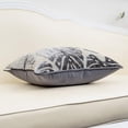 thumbnail image 3 of Funda de almohada Alerfa de terciopelo cortado con hojas cuadradas, 50 x 50 cm, 3 of 7