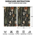 thumbnail image 2 of Mushroom Curtains-Blackout Curtains Bedroom Decor Living Room Darkening Grommet Window Drapes 2 Panels Set 42x63 inch, 2 of 2