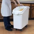 thumbnail image 4 of Excellante 21 Gallon Ingredient Bin, 13"x29 1/4"x28", w/Casters and Scoop, Polypropylene, Comes in Each, 4 of 4