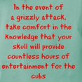 thumbnail image 3 of CafePress - Grizzly (Red Text For Black T) T Shirt - Womens Comfort Colors® Shirt, 3 of 4