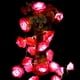 thumbnail image 3 of Guirnalda de luces de hadas de flores rosas de 1,2 M para boda, fiesta, Navidad (rojo) Lamparas, 3 of 8
