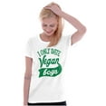 thumbnail image 4 of Date Vegan Boy Vegetarian Healthy Womens Slim Fit Graphic Tee Brisco Brands M, 4 of 5