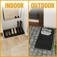 thumbnail image 4 of Ottomanson Easy Clean, Waterproof Non-Slip Indoor/Outdoor Rubber Boot Tray, 16" x 32", Black, 4 of 8
