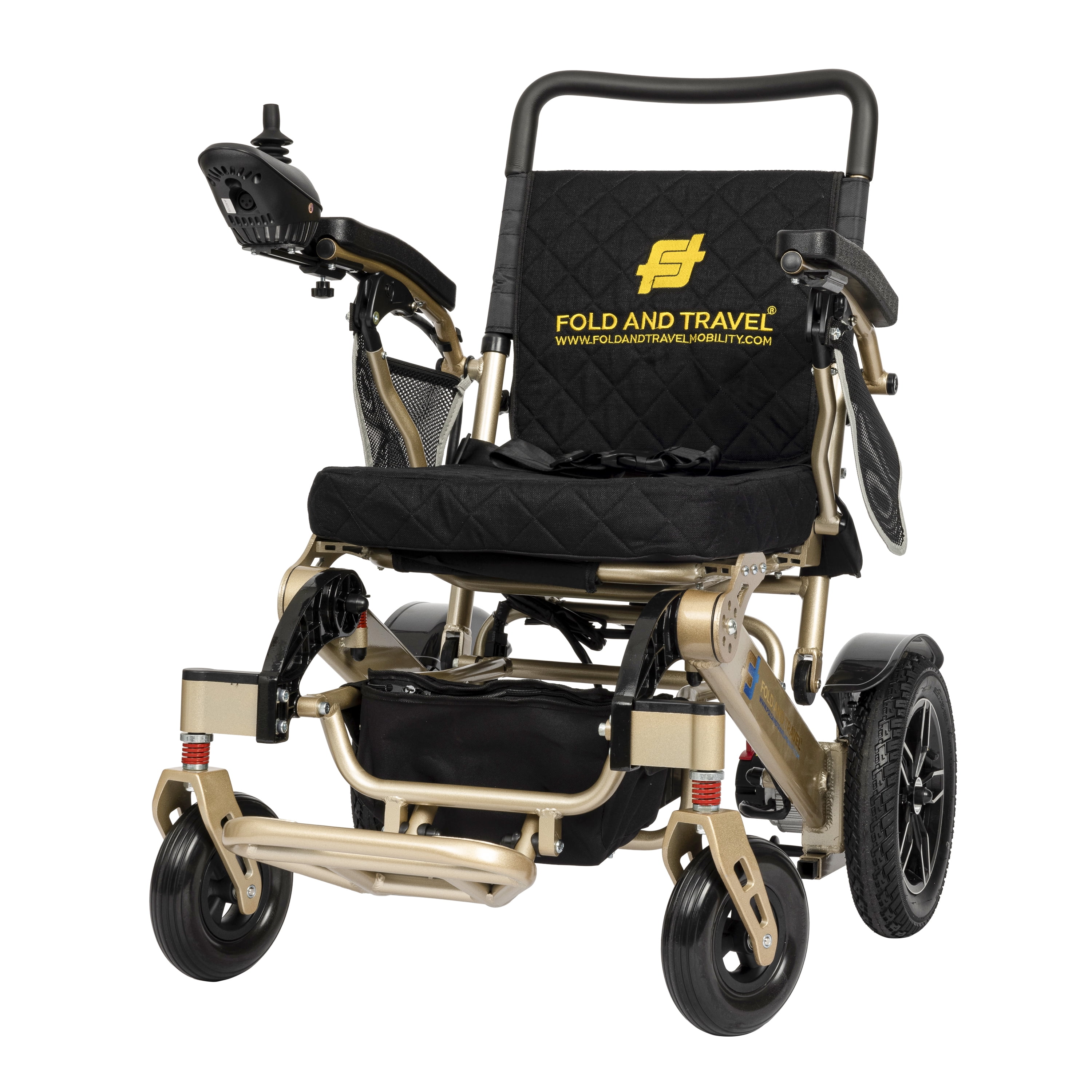 Fold And Travel Lightweight Folding Electric Wheelchair Power Wheel