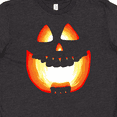 thumbnail image 4 of Inktastic Toothy Grin Pumpkin Face in Orange Glow Youth T-Shirt, 4 of 5