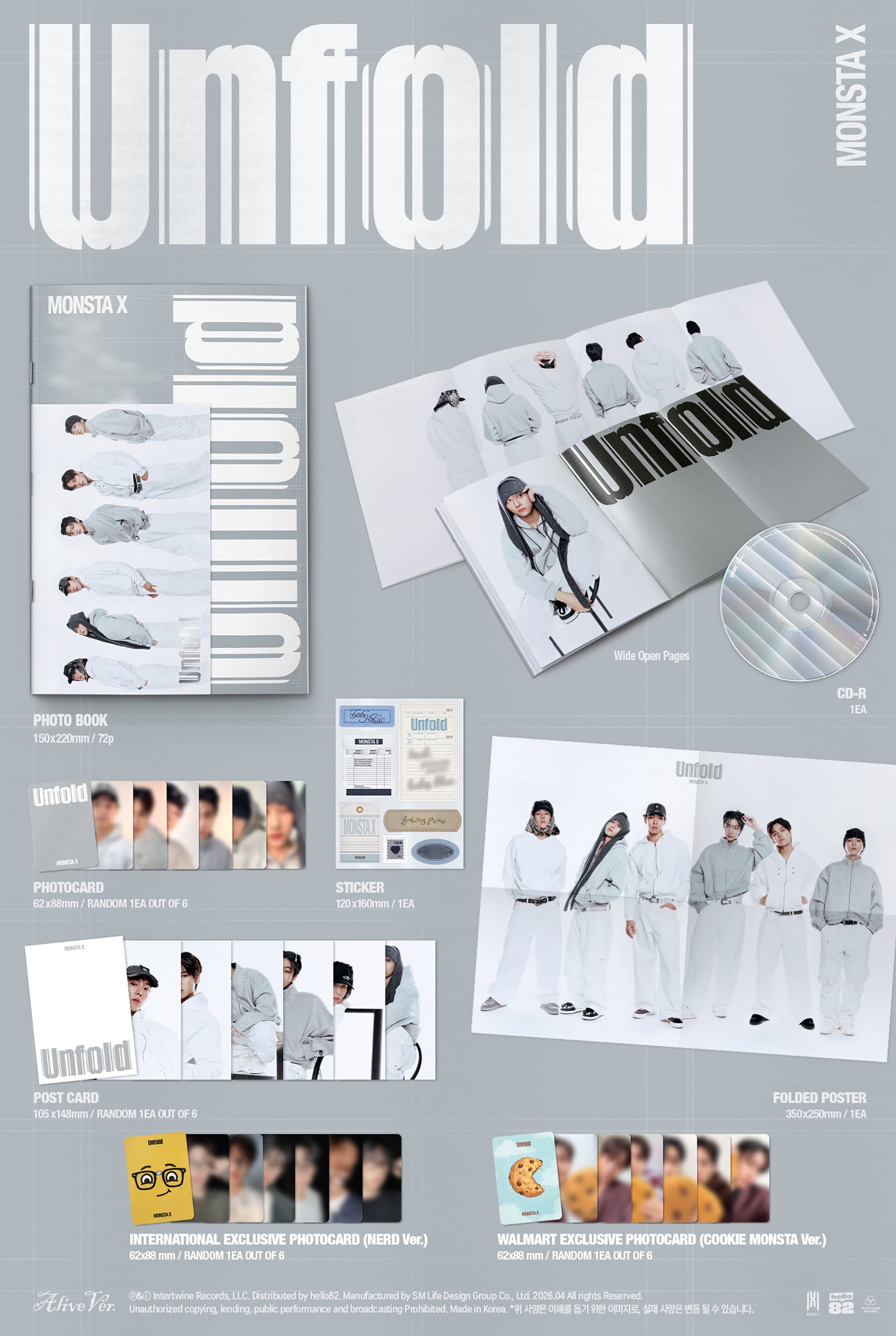 Monsta X - Unfold - Alive Ver. (Walmart Exclusive) - Music & Performance - CD [Exclusive]