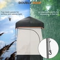 thumbnail image 5 of Camping Shower Tent, Portable Privacy Shelter with Solar Shower Bag, Removable Floor and Carrying Bag, Black, 5 of 11