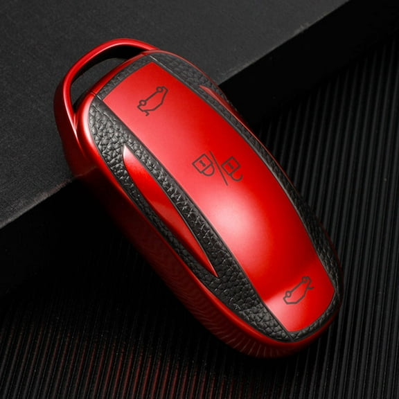 Tesla Model S, 3, Y, Soft TPU Key Fob Case Cover, Red