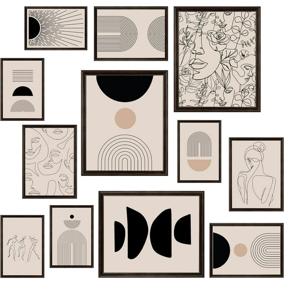 97 DECOR Abstract Wall Art, Geometric Prints Minimalist Decor (UNFRAMED)