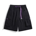 thumbnail image 5 of Zynoxe Mens Cargo Shorts Quick Dry Lightweight Outdoor Workout Hiking Shorts Fashion Waterproof Training Plus Size Athletic Shorts with Pockets Black M, 5 of 6