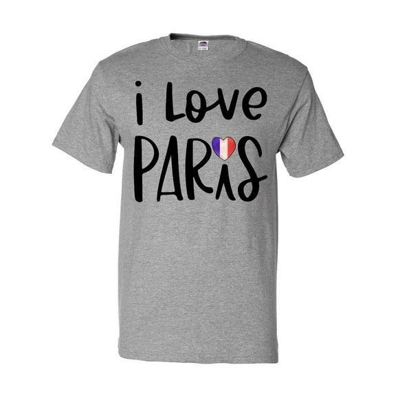 Inktastic I Love Paris French Flag Heart T-Shirt