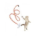 thumbnail image 3 of Dragonus Kitten Toy Cat Feather Bell Wand Teaser Rod Interactive Play Pet Toys Gift, 3 of 5