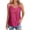 Hot Pink, variant on Women Sequins Tank Tops Sparkly V-Neck Sleeveless Casual Loose Party Vacation Beach Summer Tops, Light Blue M