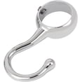 thumbnail image 3 of 10X Coat Hooks 25mm Dia Round Tube Wardrobe Adjustable Hanging Clothes Clothes Rail DE en, 3 of 4