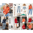 thumbnail image 4 of CURBODO Women's Striped Varsity Sweatshirt Oversized Long Sleeve Crewneck Pullover Fall Casual Tops, 4 of 6