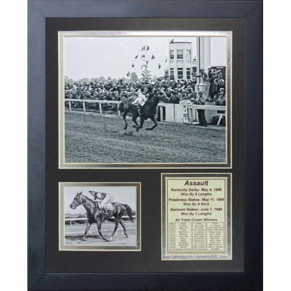 Legends Never Die Assault - 1946 Triple Crown Winner Framed Memorabilia