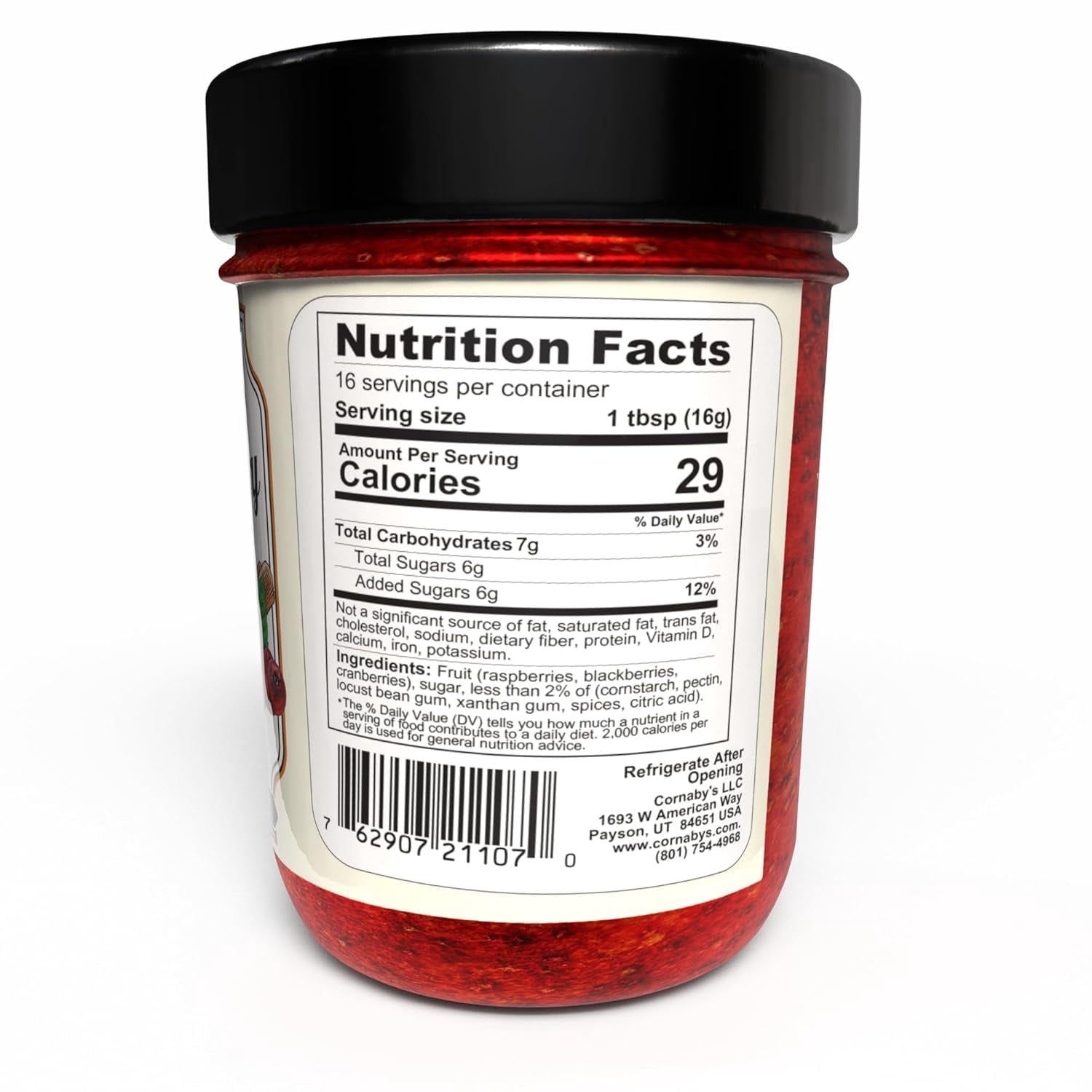 Cornaby’s Gourmet Cinnamon Spice Berry Jam, 8.75 Oz, 3 Pack – Gluten-Free, Non-Gmo, No Corn Syrup, Twice the Fruit, Half the Sugar