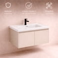 thumbnail image 3 of Ilios Innova | Lavamanos con Gabinete Flotante, Diseño Moderno Beige y Almacenamiento Funcional, 3 of 9