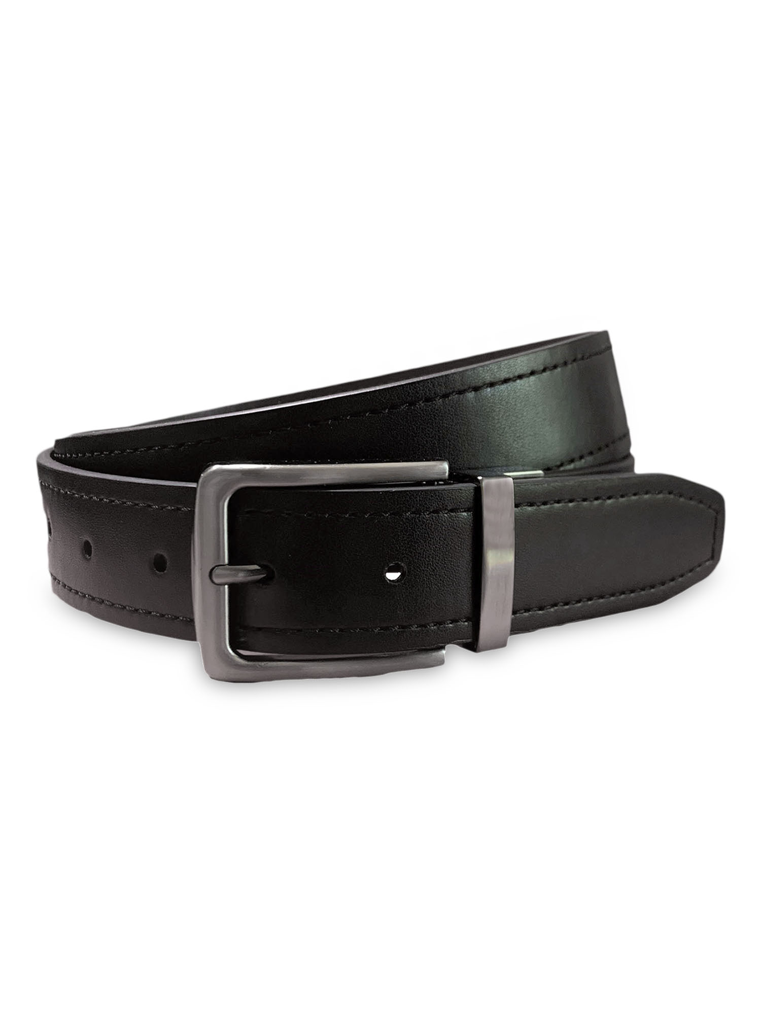 George Men's Reversible Stitch Belt Brown 35mm
