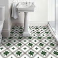 thumbnail image 4 of DEWOO 10PCS 12" x 12" Peel and Stick Floor Tiles, Vintage Floral Removable Self Adhesive Vinyl Flooring Stickers, Renter Friendly DIY Tile for Kitchen Entryway Bathroom Living Room, 4 of 12