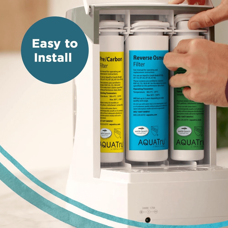 AquaTru Carafe Replacement 2 Stage Pre-Filter, Removes Sediment