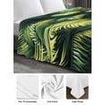 thumbnail image 5 of Queen Size Flat Sheet Only, Summer Palm Tree Soft Brushed Microfiber Bed Sheets, Nature Green Tropical Plant Leaves Hotel Quality Breathable Bedding Top Sheet, Easy Care, 90"x102", 5 of 9