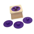 thumbnail image 3 of Juego de rompecabezas de madera Montessori para educación temprana, ayuda para enseñanza, fácil de agarrar, desarrolla habilidades motoras finas para, 3 of 9
