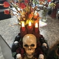 thumbnail image 7 of Plastic Halloween Skulls, 6x4.25 Inches Realistic Looking Skull for DIY Arts Material Decorative Supplies Party Graveyard Display  Table Centerpieces Wreath Haunted House Craft Decorations Pack of 2, 7 of 7