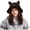 Black, variant on Ferjadq Kids Fuzzy Fleece Cat Ear Bucket Hat Short Brim Cute Winter Fisherman Cap for Toddler Girls Multi Tone Beige,2-8 Years