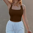 thumbnail image 4 of Ribbed Crop Tanks Top for Women Breathable Sleeveless Vest with Trendy Square Neck Design for Eye Catching Styling, 4 of 9