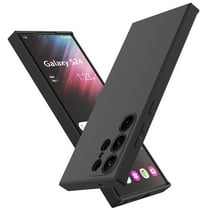 Samsung Galaxy S24/S24 Plus/S24 Ultra/S24 Cases Cover Cute, Tekcoo Anti-Slip Liquid Silicone Gel Rubber Bumper Case Soft Microfiber Lining Cushion Slim Hard Shell Shockproof Protective Case -Black