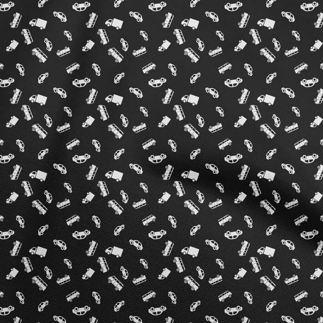 oneOone Tissu Jersey Viscose Noir pour Projets de Couture Automobile Tissu Imprimé au Mètre 60 Pouces de Large