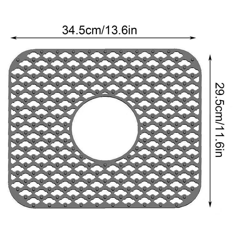 Non slip Silicone Sink Mat With Rear Drain Foldable - Temu