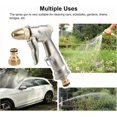thumbnail image 4 of Pistola de riego de metal, pulverizador de pistola de agua de alta presión, pistola de agua de jardín de alta resistencia, para lavado de automóviles, riego de plantas, ducha para mascotas, corto, 4 of 5