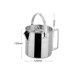 thumbnail image 2 of Pava Irfora Tetera de acero inoxidable para exteriores, mango plegable, olla colgante para acampar, cafetera portátil, cocina de Picnic, tetera de 1,2 l, accesorio de cocina Irfora Pava, 2 of 7