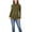Dark Olive, variant on Women's Casual Solid Mock Neck Long Sleeve T-Shirt Top