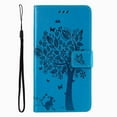 thumbnail image 1 of Wallet Case For Huawei P Smart 2018 2019 2020 2021 P8 P9 P20 P30 P40 Lite Pro 2017 Cute Cat Tree Card Slots Protect Cover D06F Blue For P Smart 2020, 1 of 6